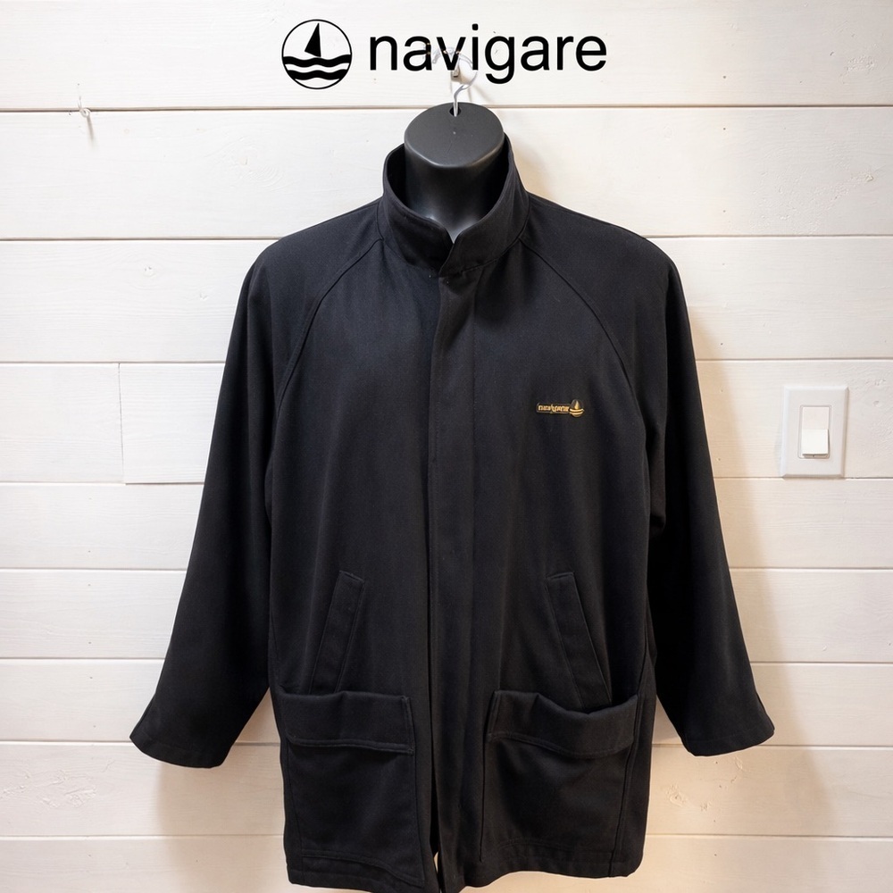 NAVIGARE Vintage Zip Jacket – Navy – L